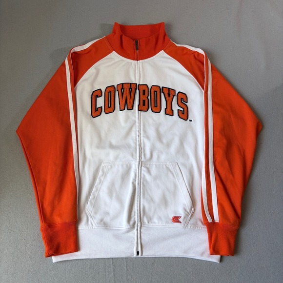 Colosseum Athletics Other - Colosseum Oklahoma State OSU Cowboys Track Jacket Mens Large Orange White